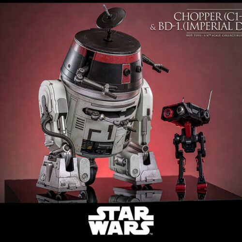 Star Wars: Figura Set 1/6 Chopper (C1-10P) & BD-1 (Disfraz Imperial) 18 cm/8 cm